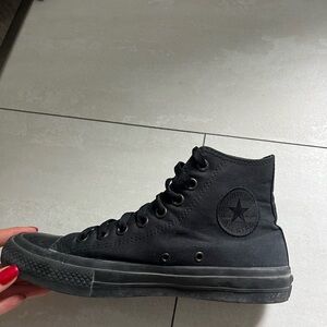 Converse All Black Canvas Sneakers